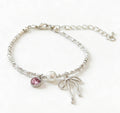 Handmade Silver Bow Pearl Manifestation Bracelet