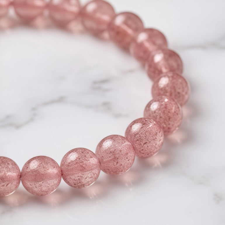 Pink Crystal Flower Bracelet – Elegant Feminine Jewelry
